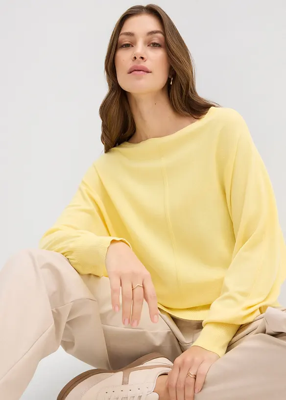 Pull &agrave; manches chauve-souris, bonprix