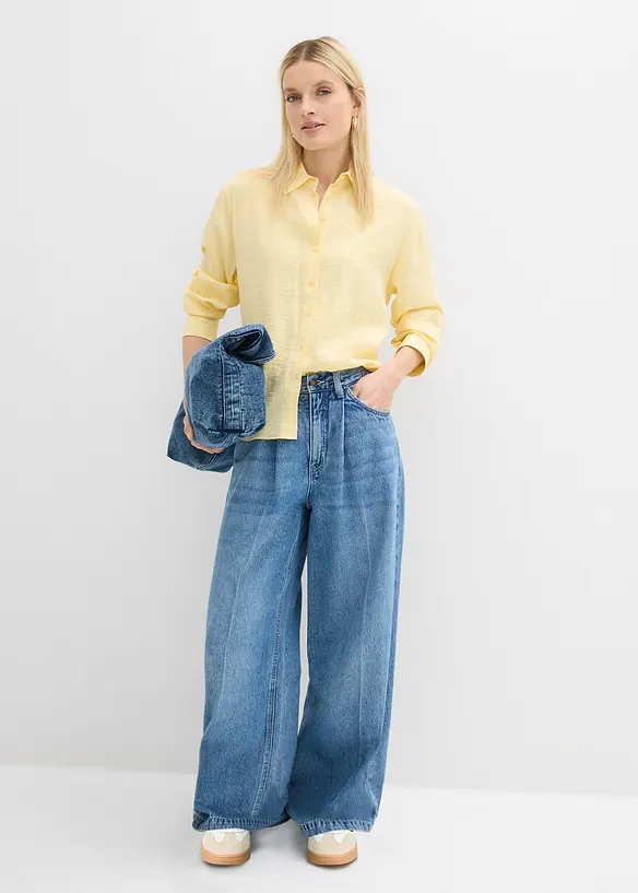 Super Wide Palazzo-Jeans, bonprix