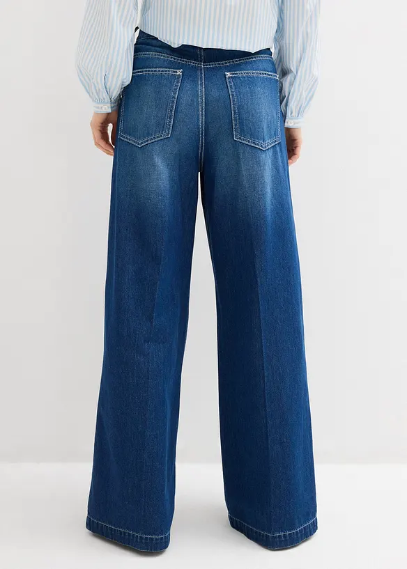 Super Wide Palazzo-Jeans, bonprix