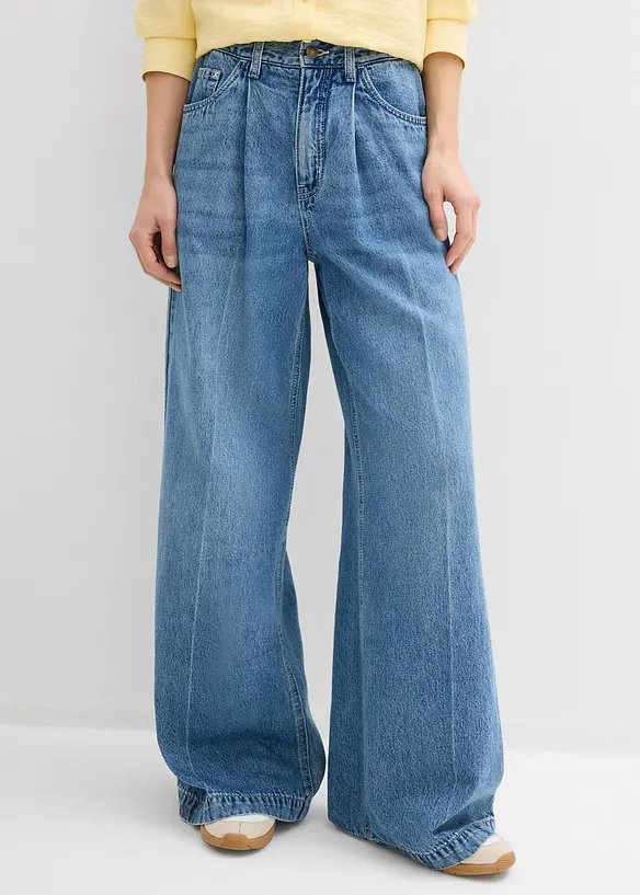 Super Wide Palazzo-Jeans, bonprix