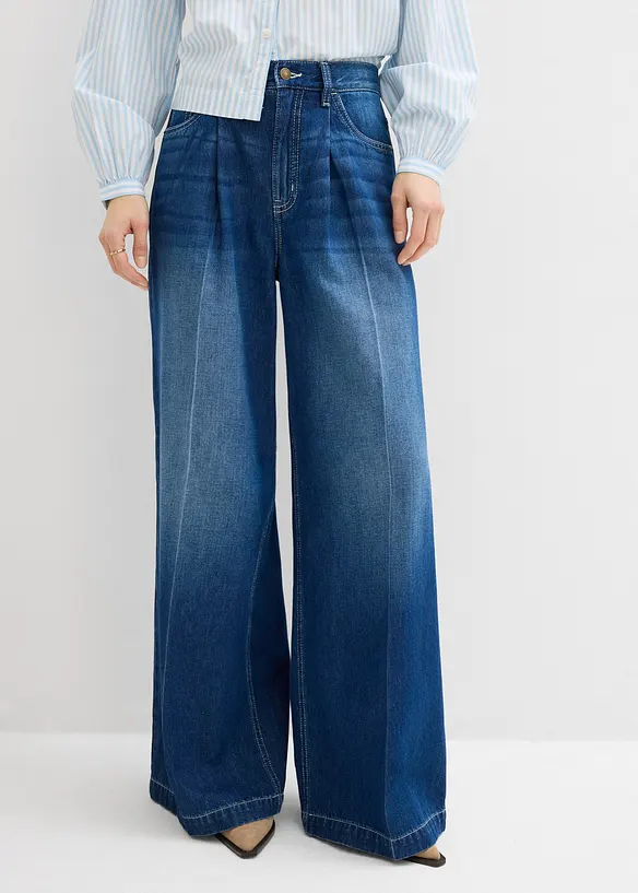 Super Wide Palazzo-Jeans, bonprix