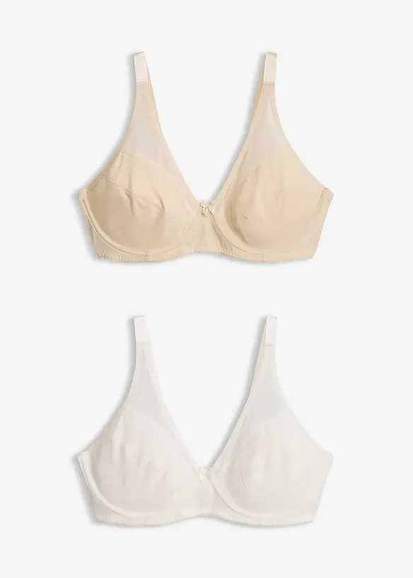 B&uuml;gel-BH mit Mesh (2er Pack), bonprix