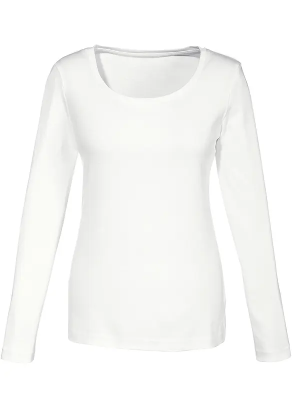 T-shirt manches longues 100% coton, bonprix