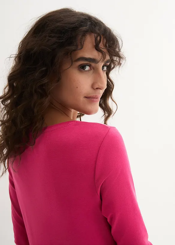 Langarmshirt aus reiner Bio-Baumwolle, bonprix