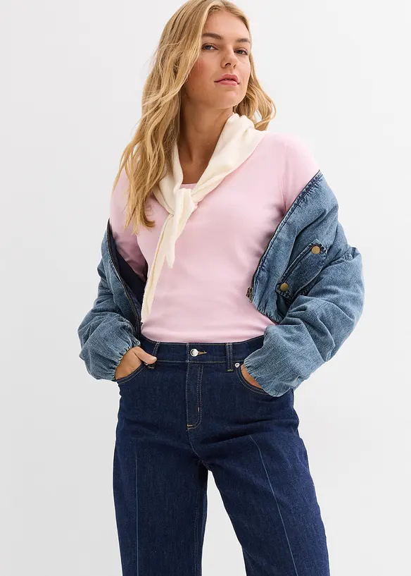 Langarmshirt aus reiner Bio-Baumwolle, bonprix