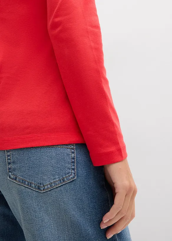 T-shirt manches longues 100% coton, bonprix