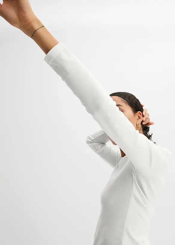 T-shirt manches longues 100% coton, bonprix