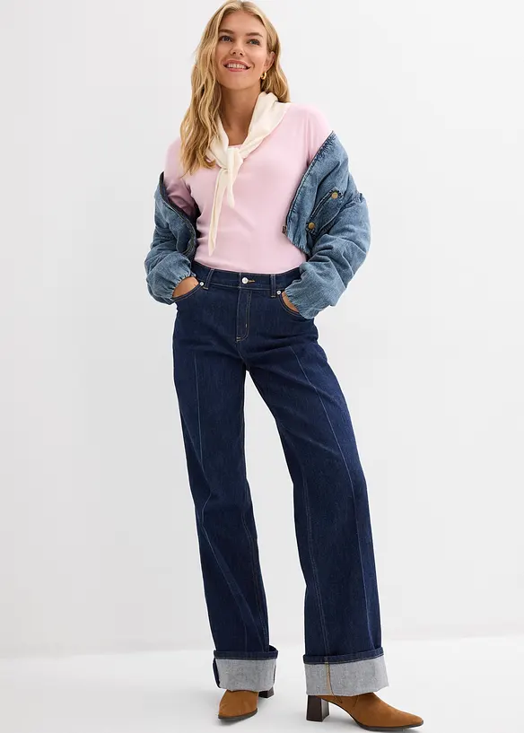 Langarmshirt aus reiner Bio-Baumwolle, bonprix