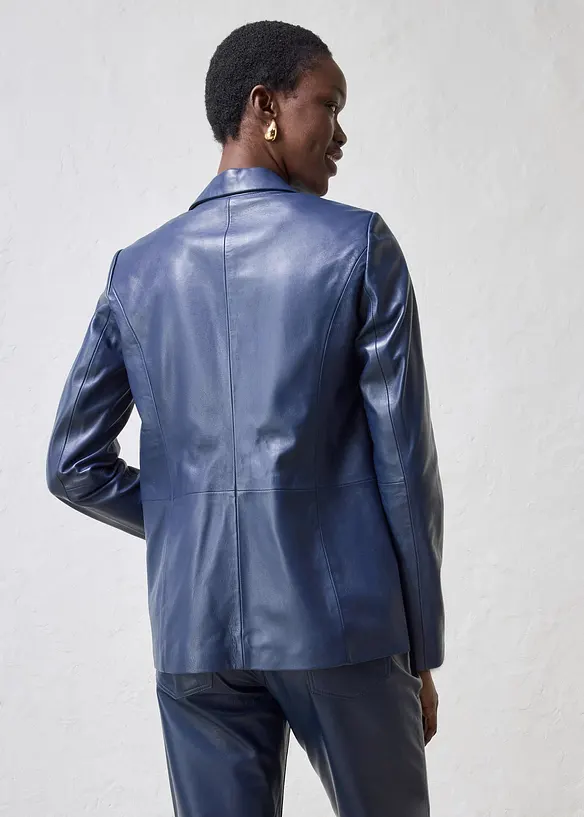 Blazer en cuir d&rsquo;agneau nappa, bonprix