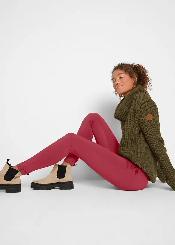 Legging chaud &agrave; taille &eacute;lastiqu&eacute;e, bonprix