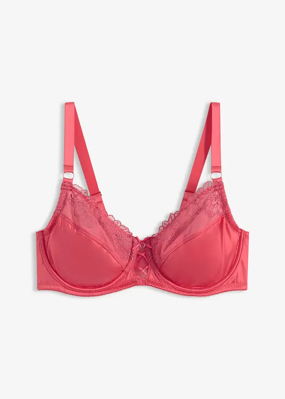 Soutien-gorge minimiseur &agrave; armatures avec broderie florale et brillante, bonprix