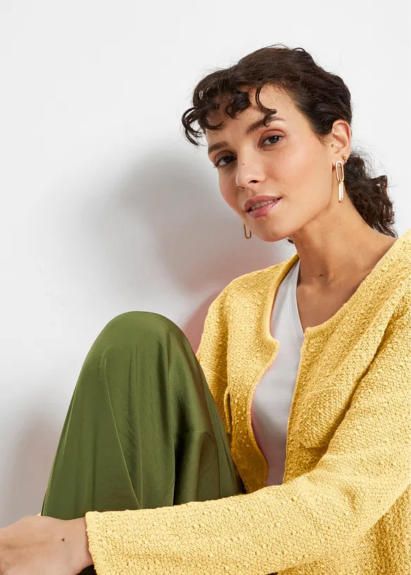 Gilet en maille bouclette, bonprix