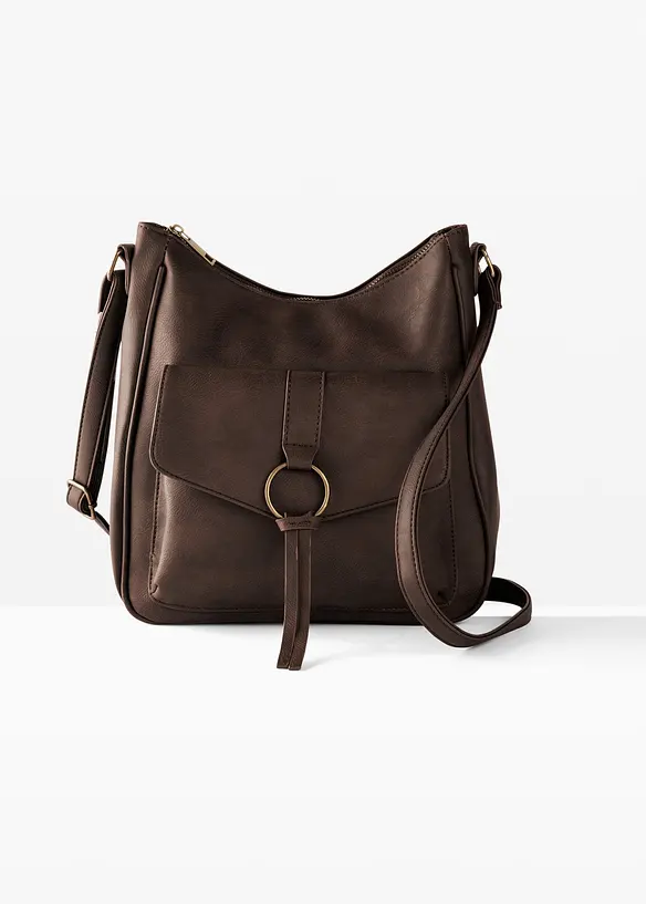 Sac de taille moyenne &agrave; bandouli&egrave;re et d&eacute;tail boucle, bonprix