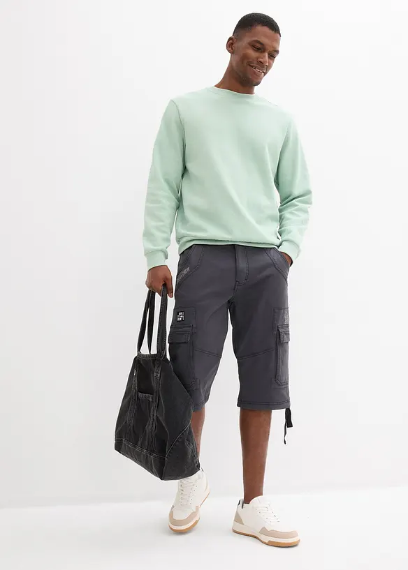 Bermuda long et extensible avec poches cargo, regular, bonprix