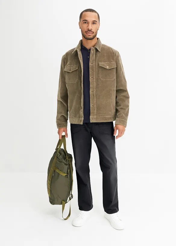 Henleyshirt aus reiner Bio-Baumwolle (2er Pack), bonprix