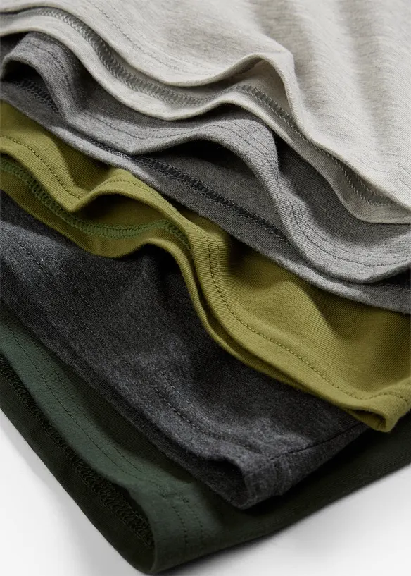 Unterhemd mit weicher Baumwolle (5er Pack), bonprix