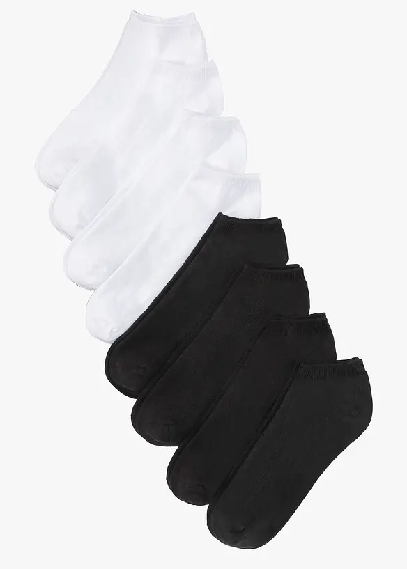 Sneakersocken mit Bio-Baumwolle (8er Pack), bonprix
