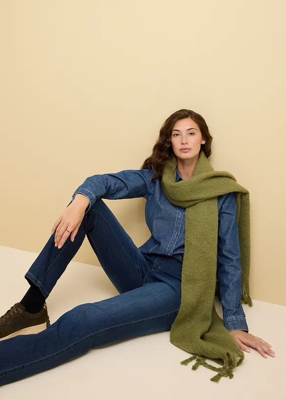 Jean droit taille normale, extensible, bonprix