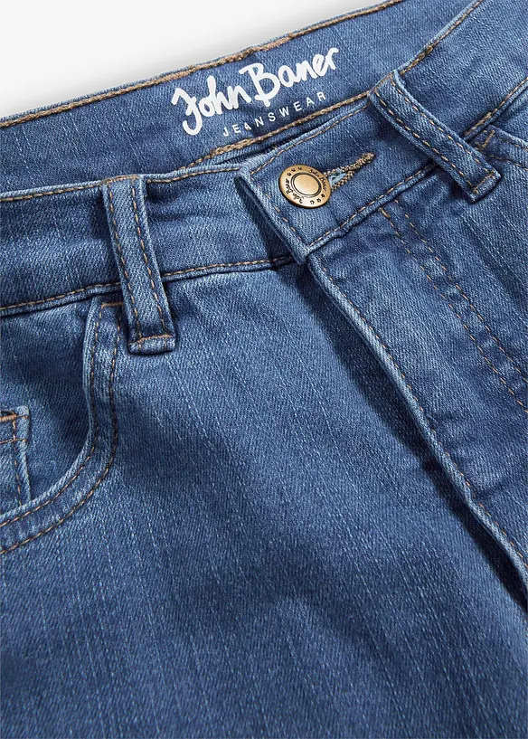 Jean droit taille normale, extensible, bonprix