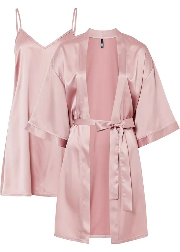 Morgenmantel-Set: Kimono + Neglig&eacute; (2-tlg.Set), bonprix