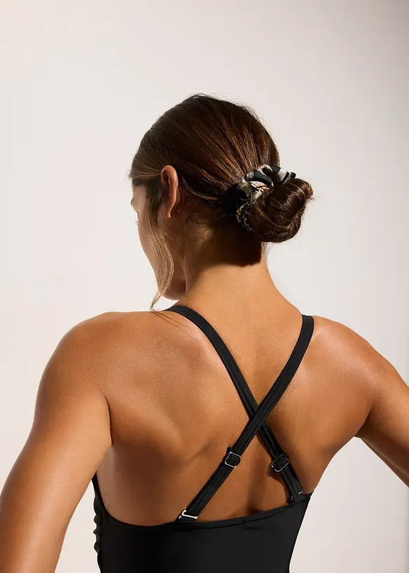 One-Shoulder-Badeanzug mit Volant, bonprix