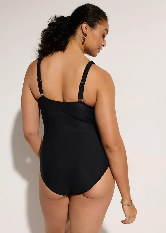 Light Shape-Badeanzug mit transparentem Mesh, bonprix