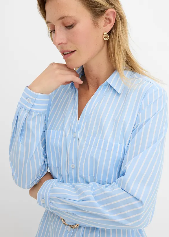 Robe-chemise 100% coton, bonprix