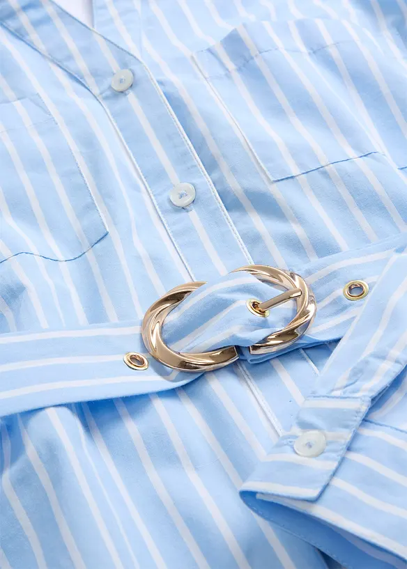 Robe-chemise 100% coton, bonprix