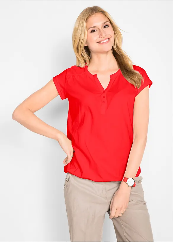 Baumwoll-Shirt, Kurzarm, bonprix