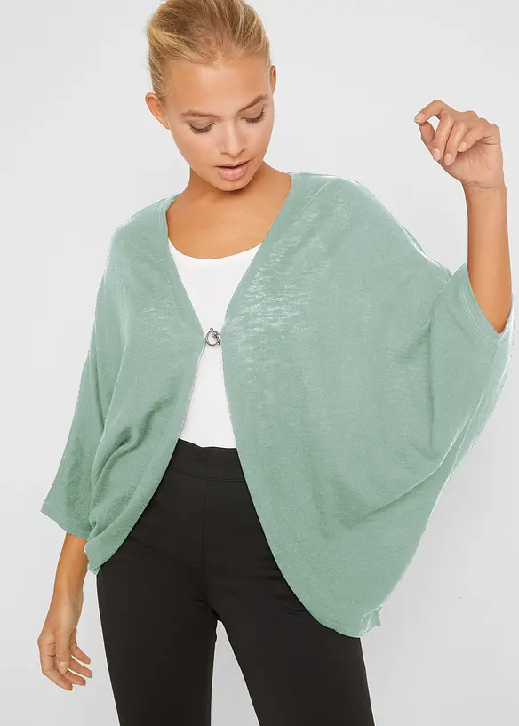 Feinstrickjacke aus reiner Baumwolle, bonprix