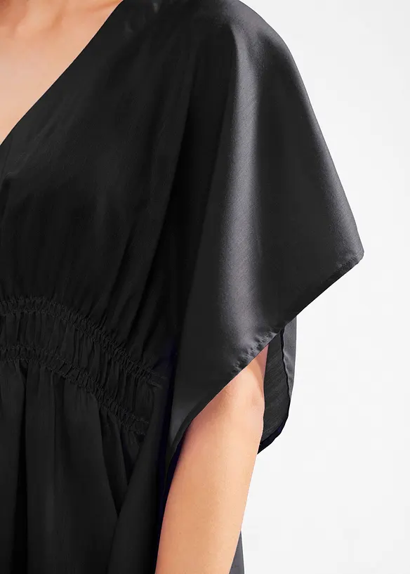 Tunique de plage transparente &agrave; col V, bonprix