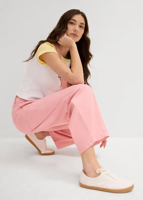 Pantalon en twill de coton extensible, bonprix