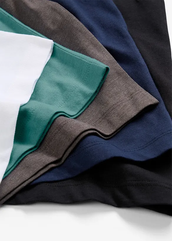 Lot de 5 T-shirts manches longues, bonprix