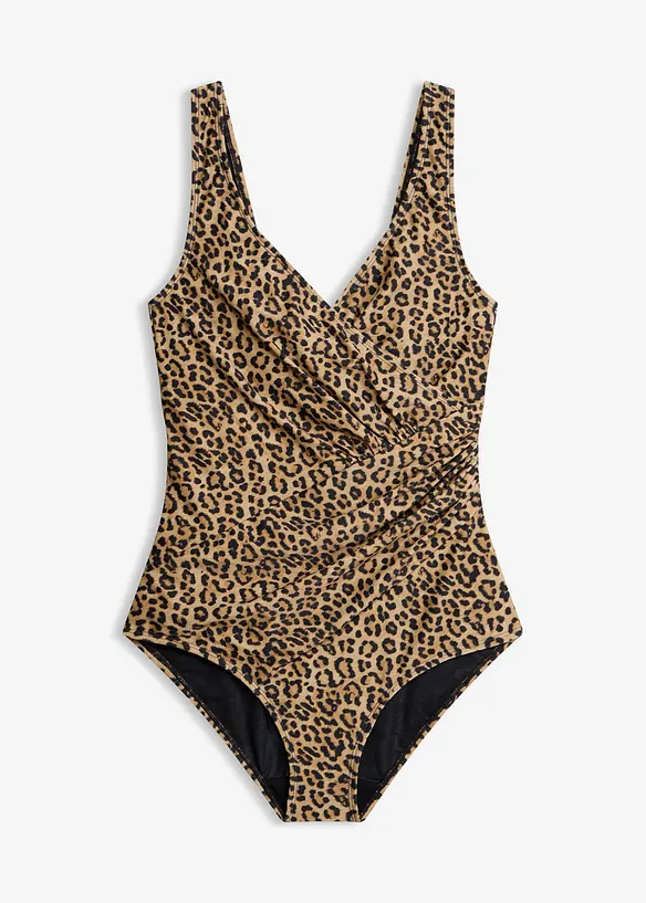 Maillot 1&nbsp;pi&egrave;ce sculptant et crois&eacute;, maintien mod&eacute;r&eacute;, bonprix