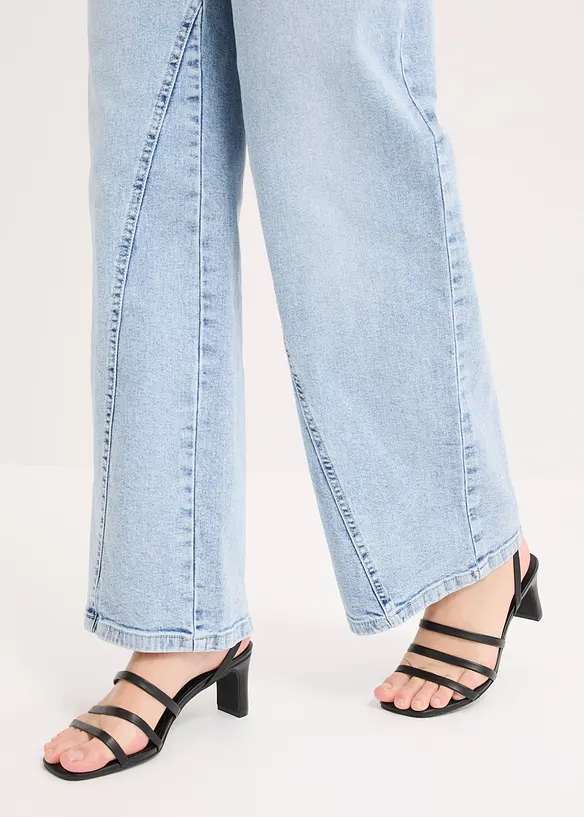 Wide-Leg-Jeans High Waist, Low Stretch, bonprix