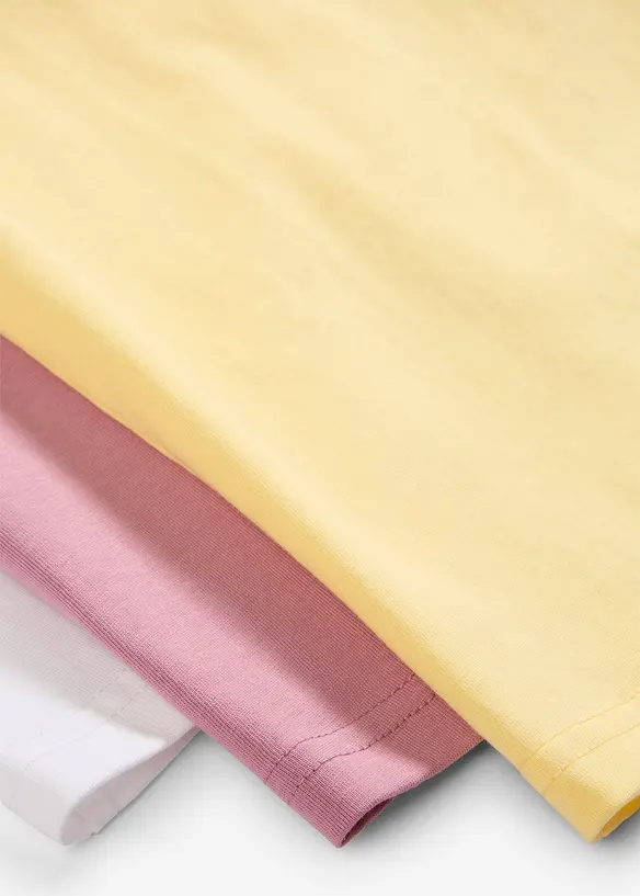 T-Shirt aus reiner Bio-Baumwolle (3er Pack), bonprix