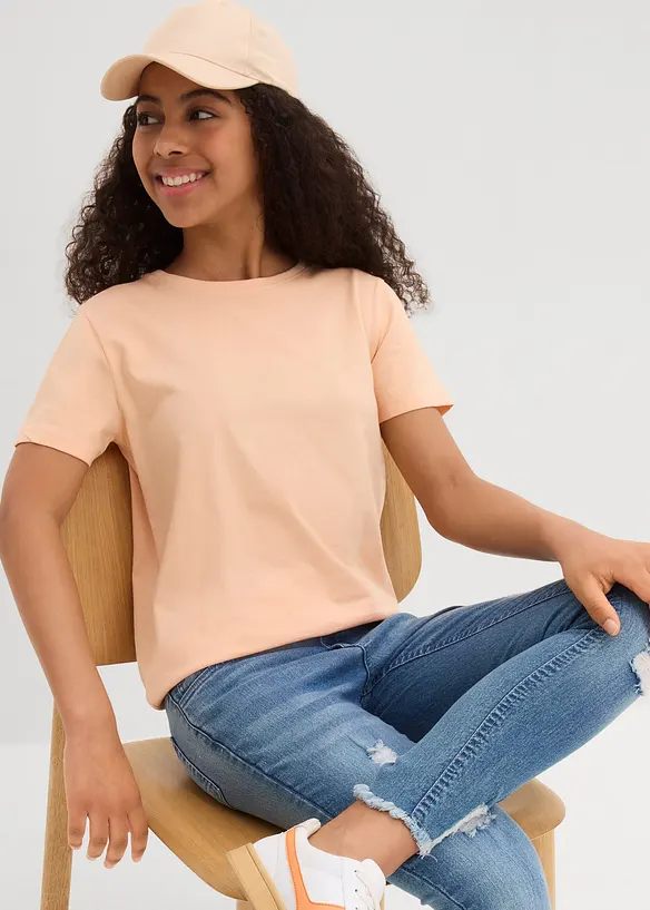 T-Shirt aus reiner Bio-Baumwolle (3er Pack), bonprix