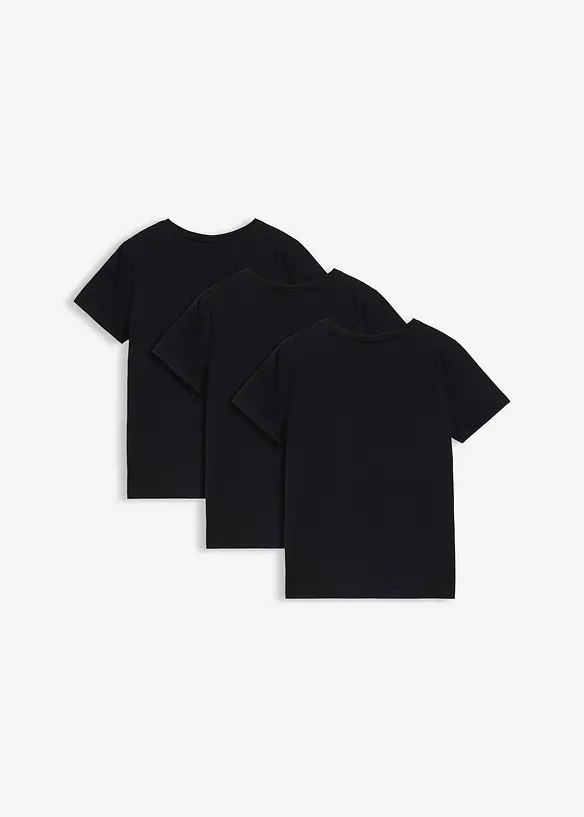 T-Shirt aus reiner Bio-Baumwolle (3er Pack), bonprix