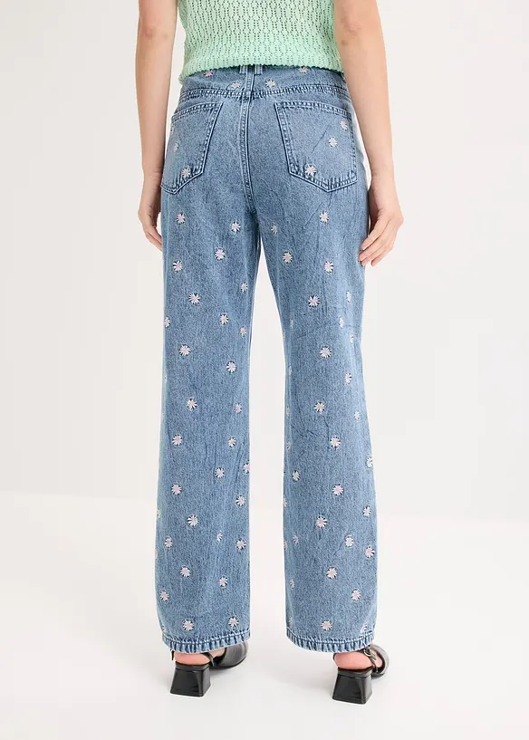 Jean droit, taille haute, bonprix