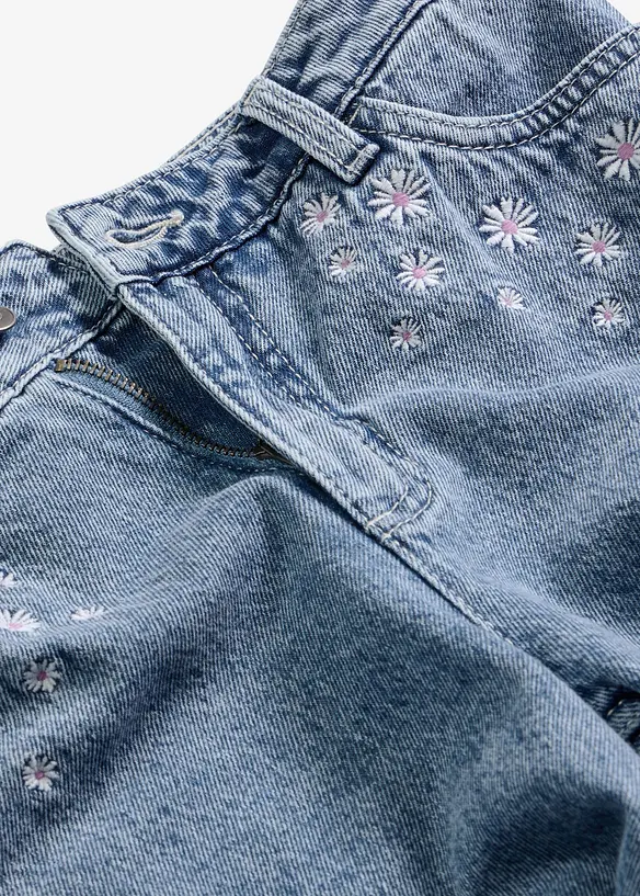 Wide-Leg-Jeans Mid Waist, bonprix