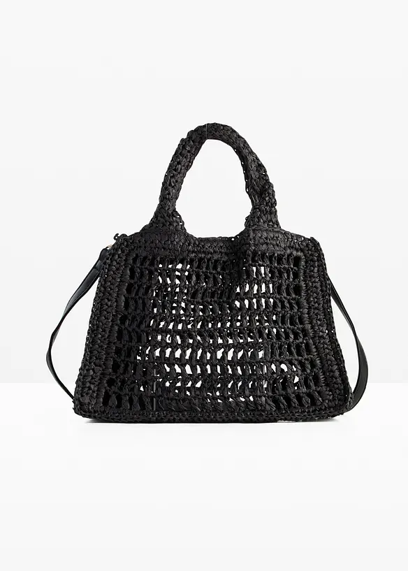 Sac &agrave; bandouli&egrave;re aspect paille, bonprix
