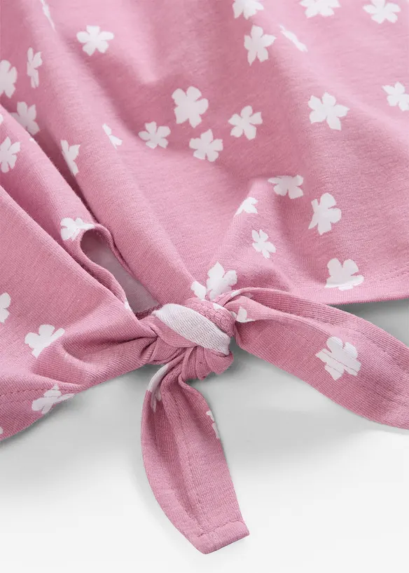 Halbarm T-Shirt aus elastischem Bio-Baumwoll-Mix  (2er Pack), bonprix