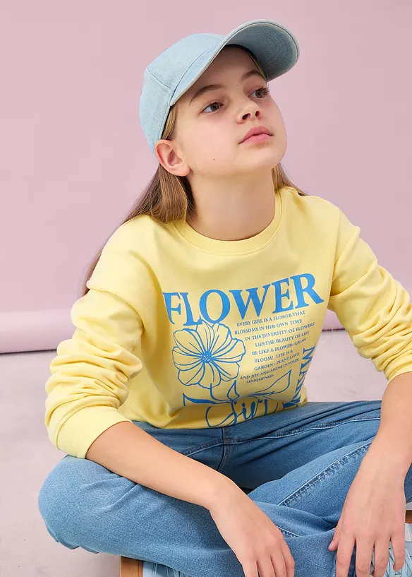 Sweat-shirt 100% coton, bonprix