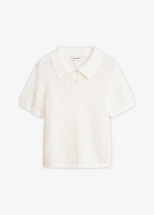 Ajour-Pullover aus reiner Baumwolle, bonprix