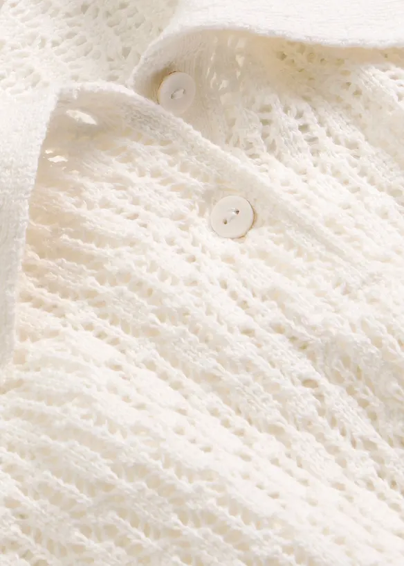 Ajour-Pullover aus reiner Baumwolle, bonprix