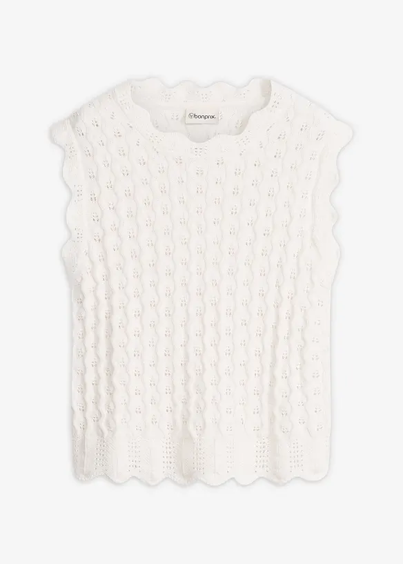 Top en maille 100% coton, bonprix