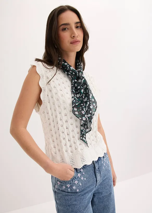 Top en maille 100% coton, bonprix