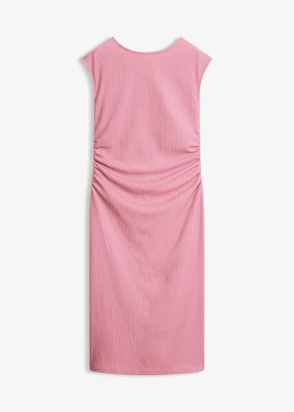 Shirtkleid aus strukturiertem Cr&ecirc;pe, bonprix