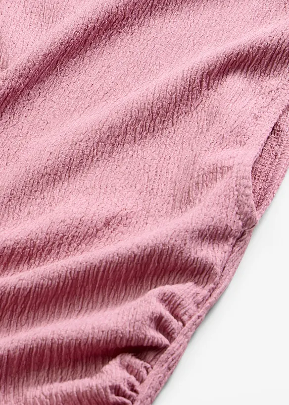 Shirtkleid aus strukturiertem Cr&ecirc;pe, bonprix