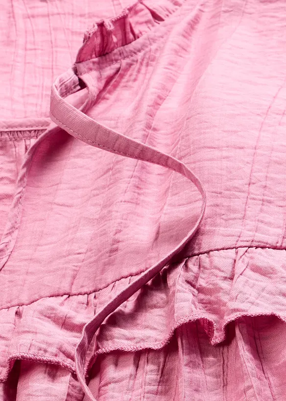 Blouse volant&eacute;e en viscose m&eacute;lang&eacute;e, bonprix